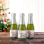 ハッピーホリデーズキャンディーケーン写真 スパークリングワインラベル