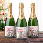 ハッピーホリデーズキャンディーケーン写真 スパークリングワインラベル