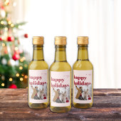 ハッピーホリデーズキャンディーケーン写真 ワインラベル