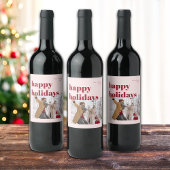 ハッピーホリデーズキャンディーケーン写真 ワインラベル