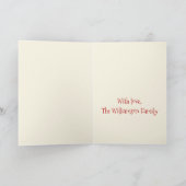 ハッピーホリデーズキュートコッカースパニエル犬クリスマス シーズンカード (内部)