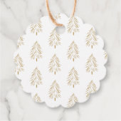 ハッピーホリデーズギフトパーソナライズされたラベル フェイバータグ (裏面)