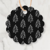 ハッピーホリデーズギフトパーソナライズされたラベル フェイバータグ (裏面)