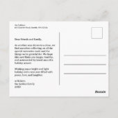 ハッピーホリデーズギフトプレゼントクリスマスカスタム ポストカード (裏面)