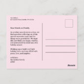 ハッピーホリデーズギフトプレゼントクリスマスカスタム ポストカード (裏面)