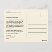 ハッピーホリデーズギフトプレゼントクリスマスカスタム ポストカード (裏面)