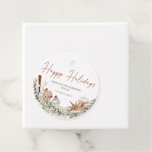 ハッピーホリデーズギフトラベル、クリスマスギフトラベル フェイバータグ (インサイチュ)