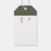 ハッピーホリデーズギフトラベルwithデザイン ギフトタグ (裏面)