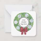 ハッピーホリデーズクライアントサンキュークーポンコード ノートカード (正面)