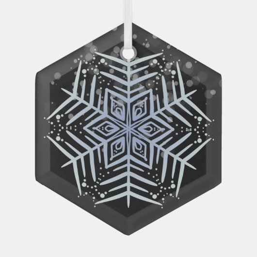 ハッピーホリデーズクラシックヴィンテージ ガラスオーナメント (正面)