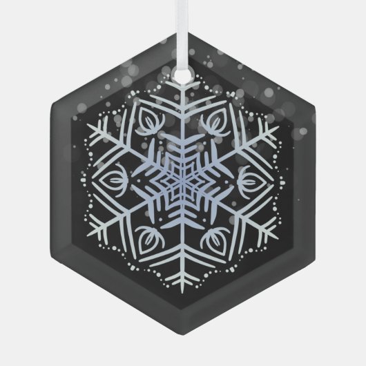 ハッピーホリデーズクラシックヴィンテージ ガラスオーナメント (正面)