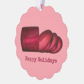 ハッピーホリデーズクランベリーソース缶サンクスギビング オーナメントカード (左)