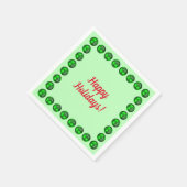 ハッピーホリデーズクリスマスとハヌカー スタンダードカクテルナプキン (角)