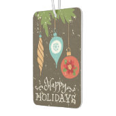 ハッピーホリデーズクリスマスオーナメント装飾品 カーエアーフレッシュナー (左)