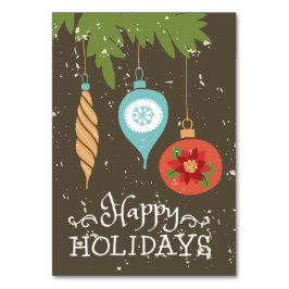 ハッピーホリデーズクリスマスオーナメント装飾品 テーブルナンバー