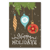 ハッピーホリデーズクリスマスオーナメント装飾品 テーブルナンバー (裏面)