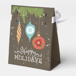 ハッピーホリデーズクリスマスオーナメント装飾品 フェイバーボックス