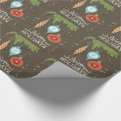 ハッピーホリデーズクリスマスオーナメント装飾品 ラッピングペーパー (角)