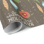 ハッピーホリデーズクリスマスオーナメント装飾品 ラッピングペーパー (ロールコーナー)