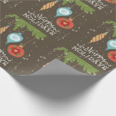 ハッピーホリデーズクリスマスオーナメント装飾品 ラッピングペーパー (角)