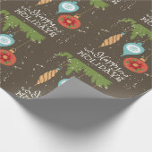 ハッピーホリデーズクリスマスオーナメント装飾品 ラッピングペーパー (角)