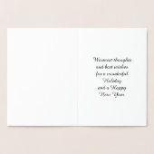 ハッピーホリデーズクリスマスオーナメント装飾品 箔カード (内部)