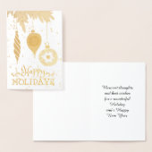 ハッピーホリデーズクリスマスオーナメント装飾品 箔カード (ディスプレー)