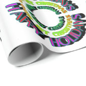 ハッピーホリデーズクリスマスギフトラップ ラッピングペーパー (ロールコーナー)