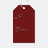 ハッピーホリデーズクリスマスギフトラベル ギフトタグ (裏面)