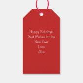 ハッピーホリデーズクリスマスギフトラベル ギフトタグ (裏面)