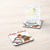 ハッピーホリデーズクリスマスクッキーベル コースター (右側)