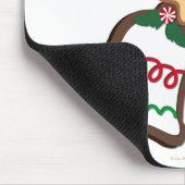 ハッピーホリデーズクリスマスクッキーベル マウスパッド (コーナー)