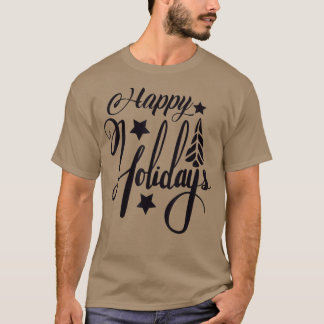 ハッピーホリデーズクリスマスクリスマス Tシャツ