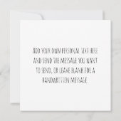 ハッピーホリデーズクリスマスサボテンの挨拶 カード (裏面)