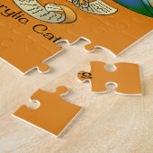 ハッピーホリデーズクリスマスサンタキャット ジグソーパズル (側面)