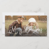 ハッピーホリデーズクリスマススススス雪 シーズンカード (正面)