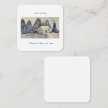 ハッピーホリデーズクリスマススノーウィーコテージニューホーム