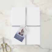 ハッピーホリデーズクリスマススノーグローブナツクラッカー ギフトタグ (より糸付き)