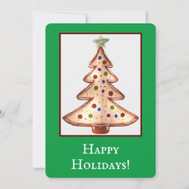 ハッピーホリデーズクリスマスツリーアート シーズンカード