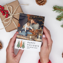 ハッピーホリデーズクリスマスツリーシンプルの写真