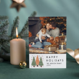 ハッピーホリデーズクリスマスツリーシンプルの写真 シーズンカード