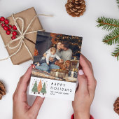 ハッピーホリデーズクリスマスツリーシンプルの写真 シーズンカード