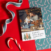 ハッピーホリデーズクリスマスツリーシンプルの写真 シーズンカード