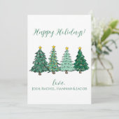 ハッピーホリデーズクリスマスツリー シーズンカード (スタンド正面)