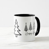 ハッピーホリデーズクリスマスツリー マグカップ (正面右)