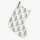 ハッピーホリデーズクリスマスツリー ラージクリスマスストッキング (正面 (吊り時))