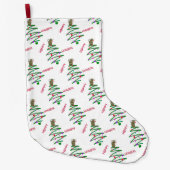 ハッピーホリデーズクリスマスツリー ラージクリスマスストッキング (正面)