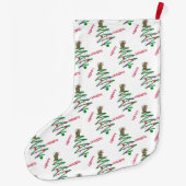 ハッピーホリデーズクリスマスツリー ラージクリスマスストッキング (裏面)