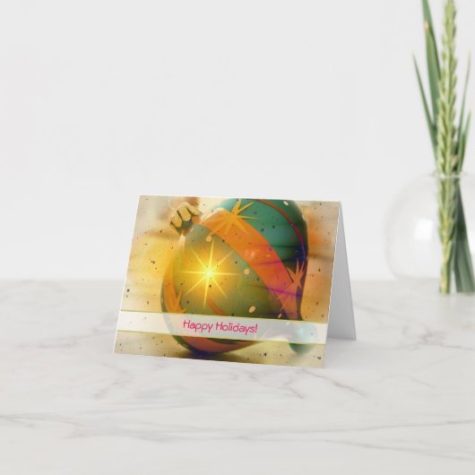 ハッピーホリデーズクリスマスデコレーション シーズンカード (正面)