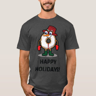ハッピーホリデーズクリスマスドーナツ Tシャツ